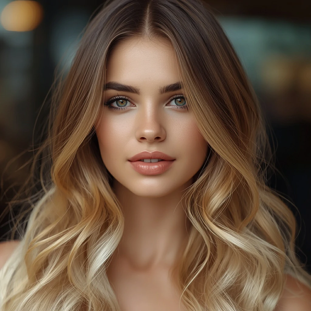 آمبره مو روی موهای بلند